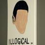 Despite his numerous acting roles,mention the name Leonard Nimoy and invariably the character of Spock springs to mind.
These simplified naive style portraits are of people who are so recognisable that you do not need to see a face in order to recognise who is being represented. Each painting also includes a single word or number adding further meaning to the portrait.