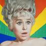 A tribute to the late Dame Barbara Windsor, the great acting and comedy talent. Collage of low resolution print, acrylic paint and tea bags. Designed to amuse and brighten up any household.

The product is totally dried out and the tea leaves are free to move around in the bags.