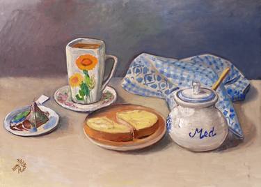 Print of Realism Still Life Paintings by Otakar Hudeček