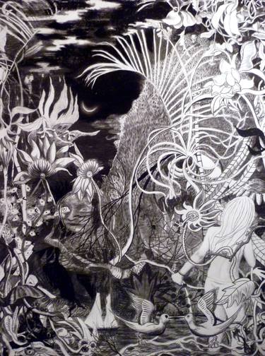 Print of Expressionism Nature Drawings by jill slaymaker