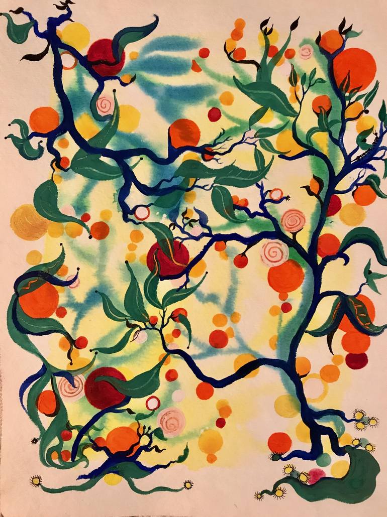 Magical Tree Painting by jill slaymaker | Saatchi Art