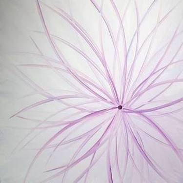 Original Abstract Botanic Painting by Fred Bendheim