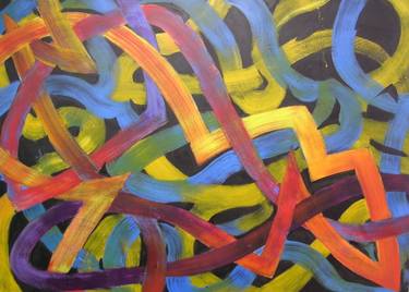 Original Abstract Paintings by Fred Bendheim