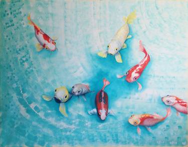 Original Fine Art Fish Paintings by Ramona Romanu