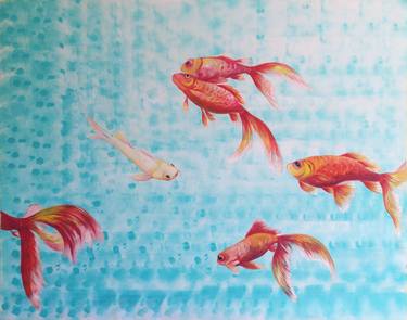 Original Fine Art Fish Paintings by Ramona Romanu