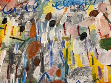 Original Abstract Expressionism Abstract Mixed Media by Jeffrey Walker