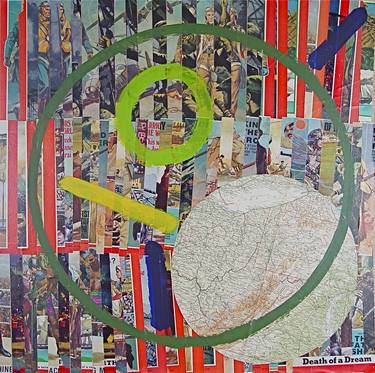 Original Abstract World Culture Collage by jeffrey walker