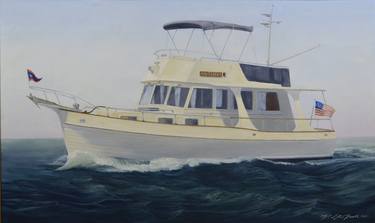 Print of Fine Art Yacht Paintings by William Kroll