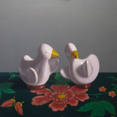 Ducks with Butterfly Fabric thumb