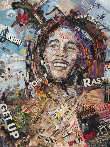 Get Up (Bob Marley) - handmade Original thumb