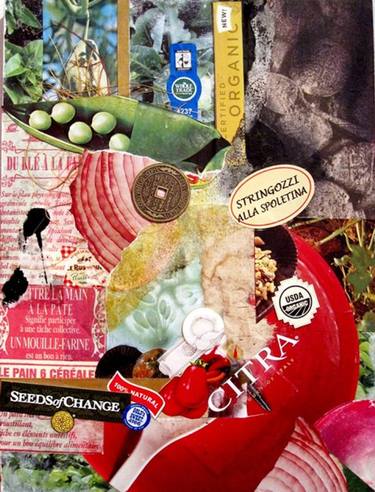 Saatchi Art Artist Ruth Kalla Ungerer; Collage, “Exuberant Gourmand II” #art