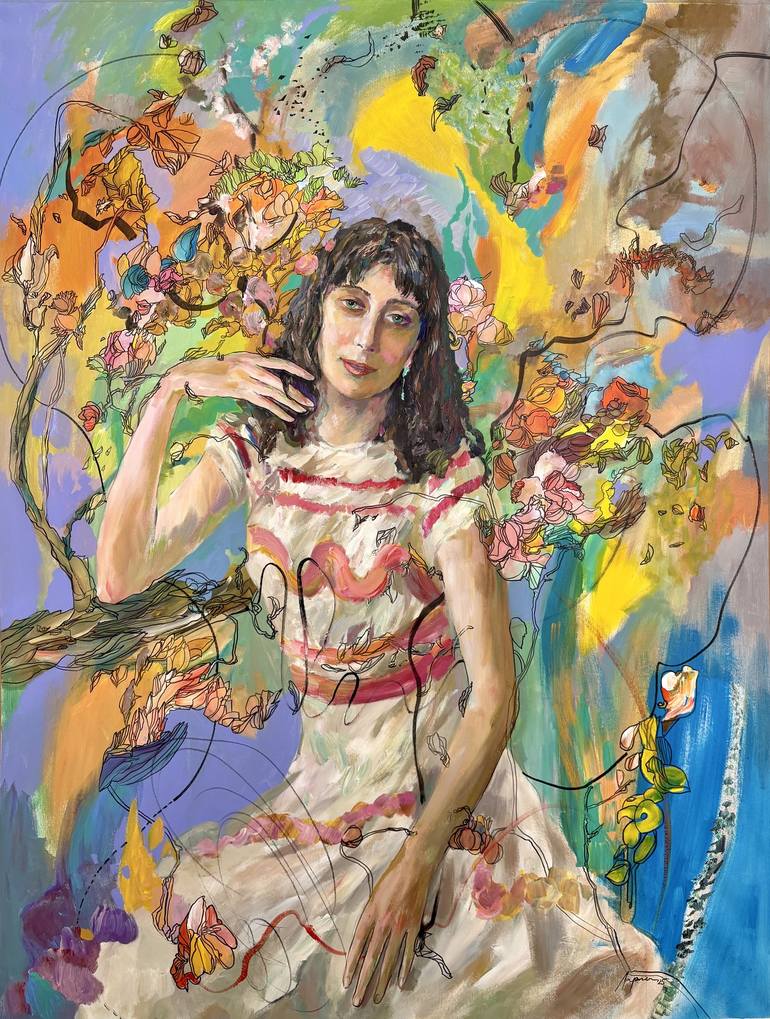 Print of Art Nouveau Women Paintings by Larisa Ilieva