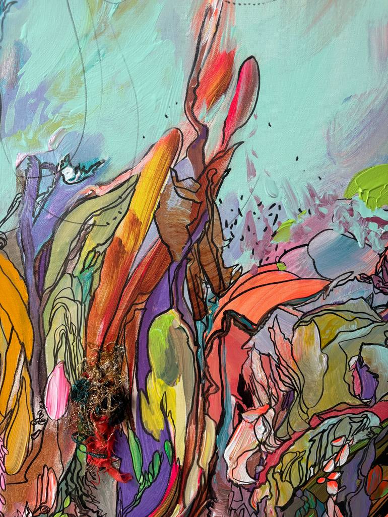 Original Abstract Expressionism Abstract Painting by Larisa Ilieva