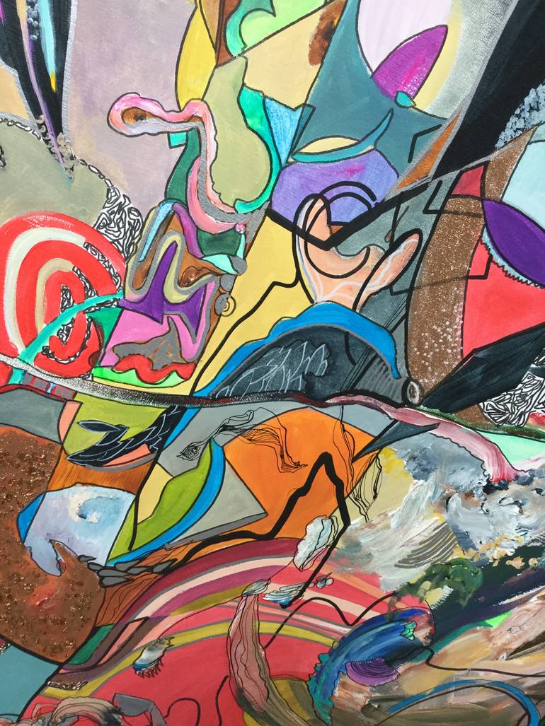 Original Figurative Abstract Painting by Larisa Ilieva