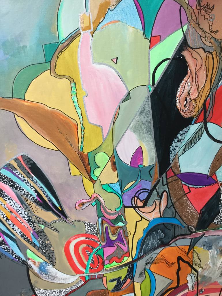 Original Figurative Abstract Painting by Larisa Ilieva