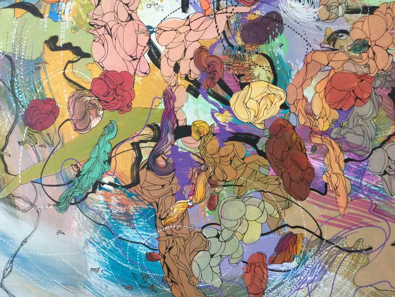 Original Abstract Painting by Larisa Ilieva