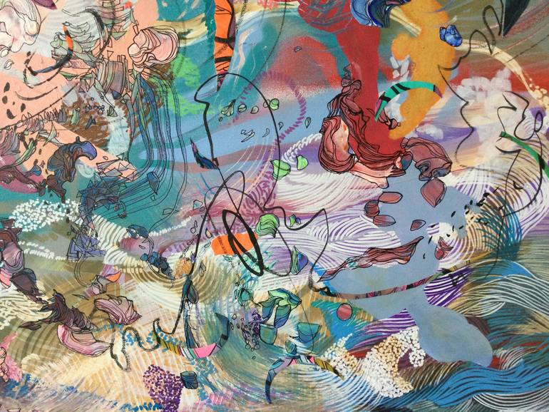 Original Abstract Painting by Larisa Ilieva
