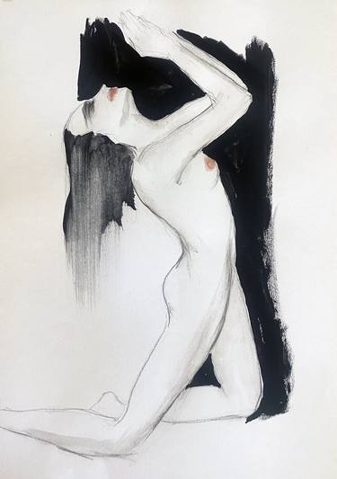 Original Impressionism Nude Drawings by Fiona Maclean