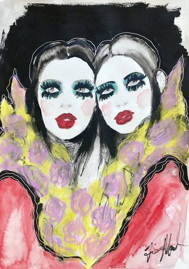 Original Figurative Fashion Painting by Fiona Maclean