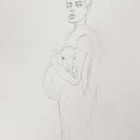 Study drawing of Persephone in Spring by Fiona Maclean