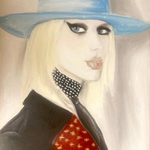 Lily in Blue Hat
