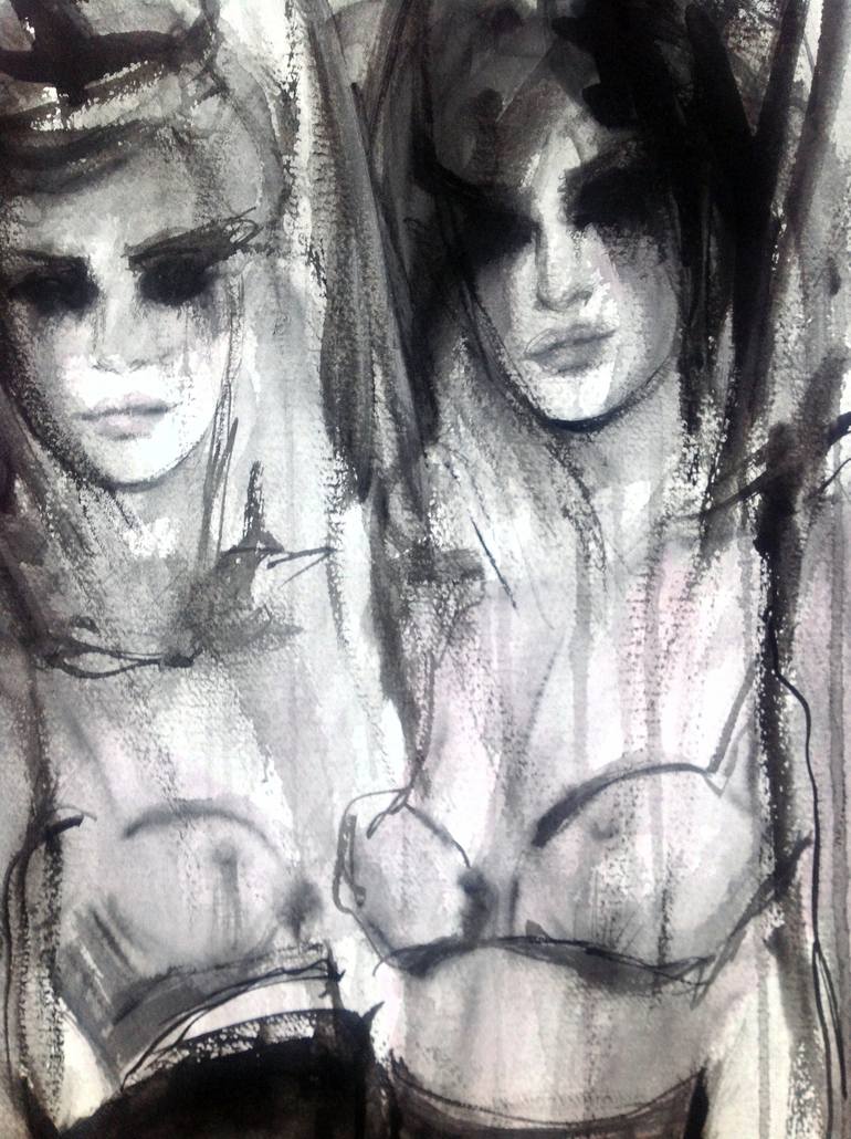 Original Figurative Women Painting by Fiona Maclean