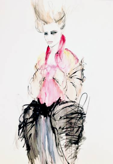 Print of Illustration Fashion Paintings by Fiona Maclean