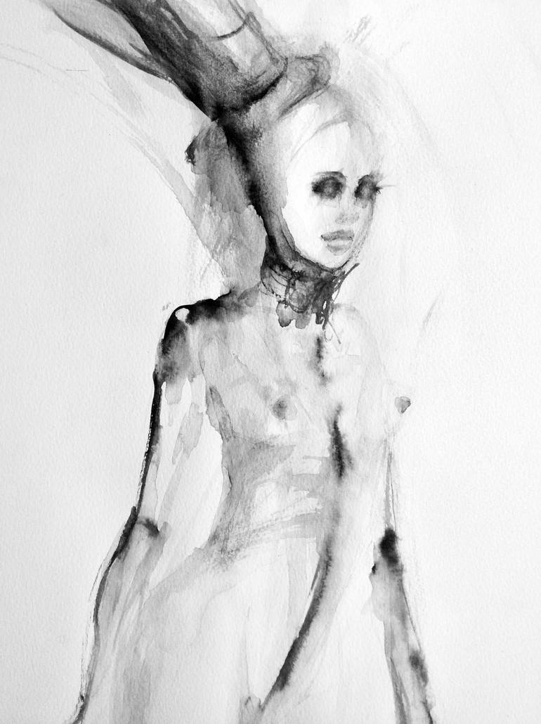 Original Fine Art Fashion Painting by Fiona Maclean
