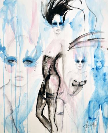 Print of Fine Art Nude Paintings by Fiona Maclean