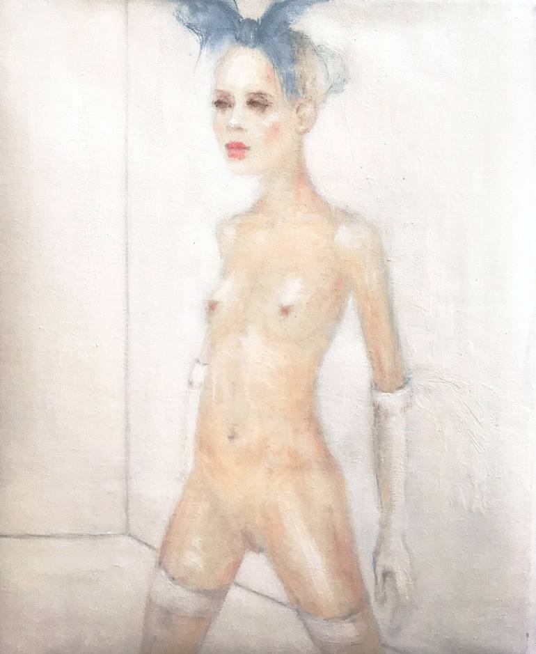 Original Impressionism Nude Painting by Fiona Maclean
