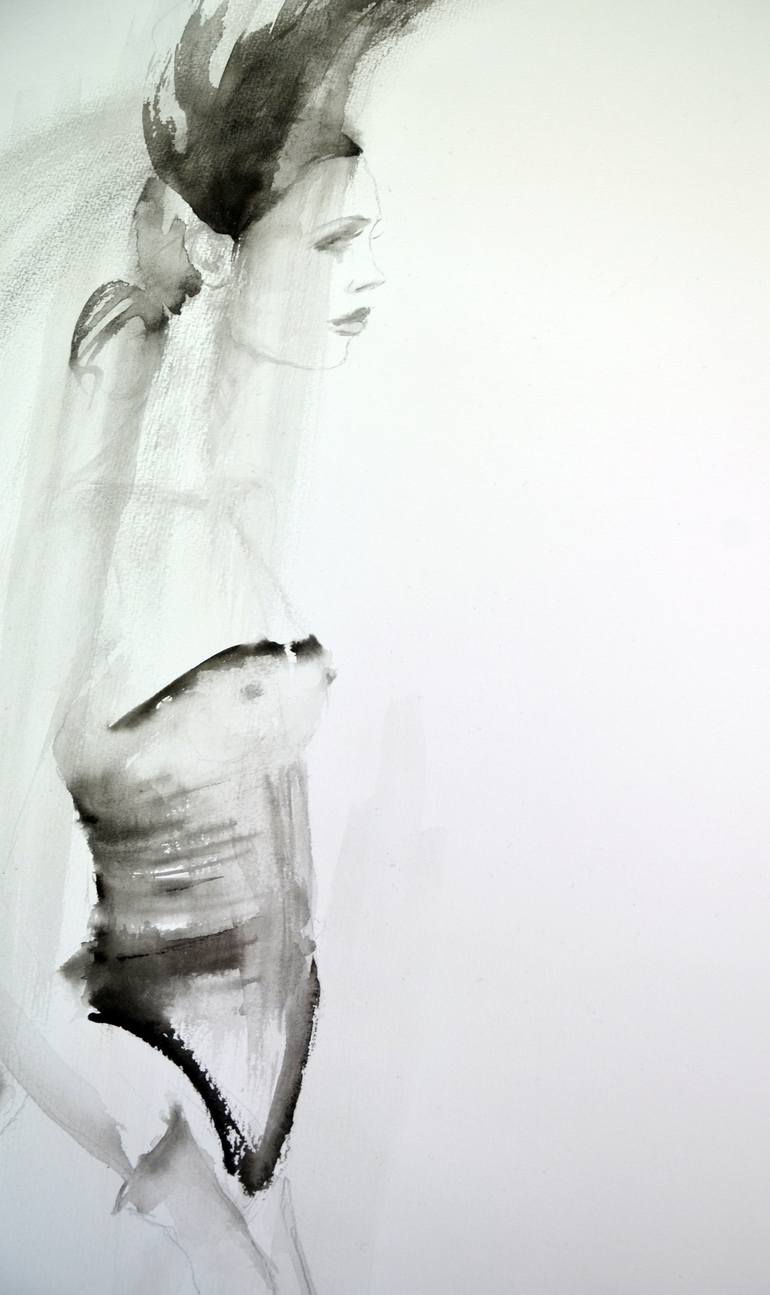 Original Expressionism Fashion Painting by Fiona Maclean