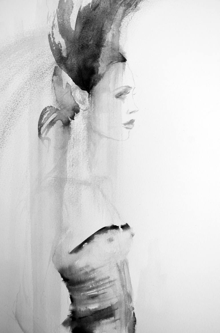 Original Expressionism Fashion Painting by Fiona Maclean