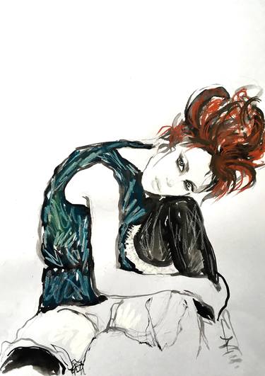 Print of Figurative Women Paintings by Fiona Maclean