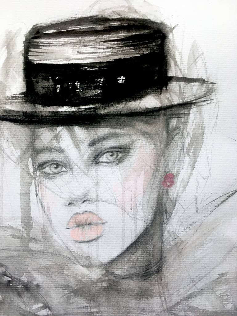 Original Illustration Women Painting by Fiona Maclean