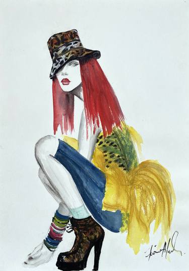 Print of Illustration Fashion Paintings by Fiona Maclean