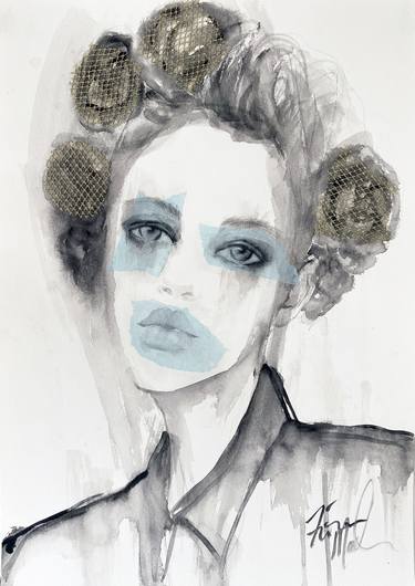 Print of Fine Art Fashion Paintings by Fiona Maclean