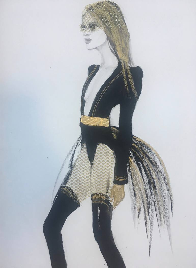 Original Illustration Fashion Painting by Fiona Maclean
