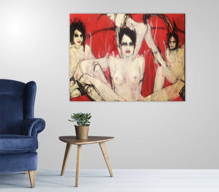 Original Figurative Nude Painting by Fiona Maclean
