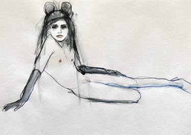 Print of Fine Art Nude Drawings by Fiona Maclean