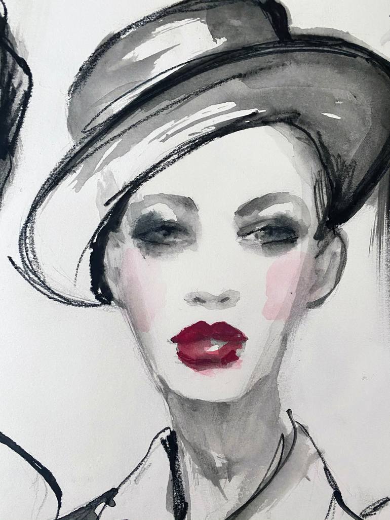 Original Impressionism Fashion Painting by Fiona Maclean