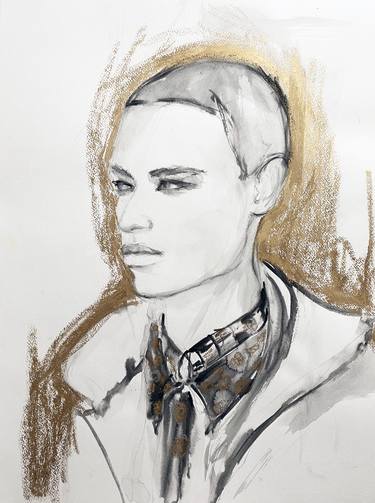 Print of Impressionism Men Drawings by Fiona Maclean