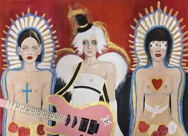Print of Pop Art Nude Paintings by Fiona Maclean