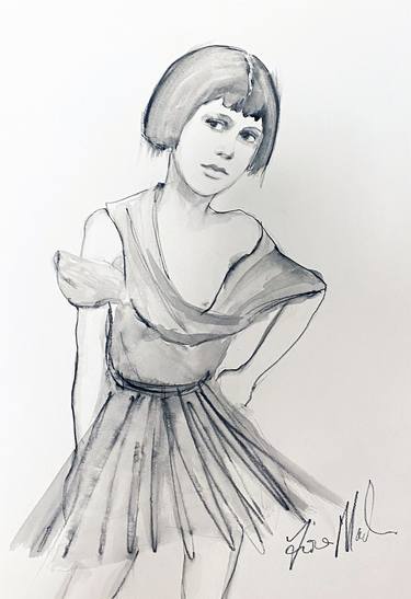 Print of Impressionism People Drawings by Fiona Maclean