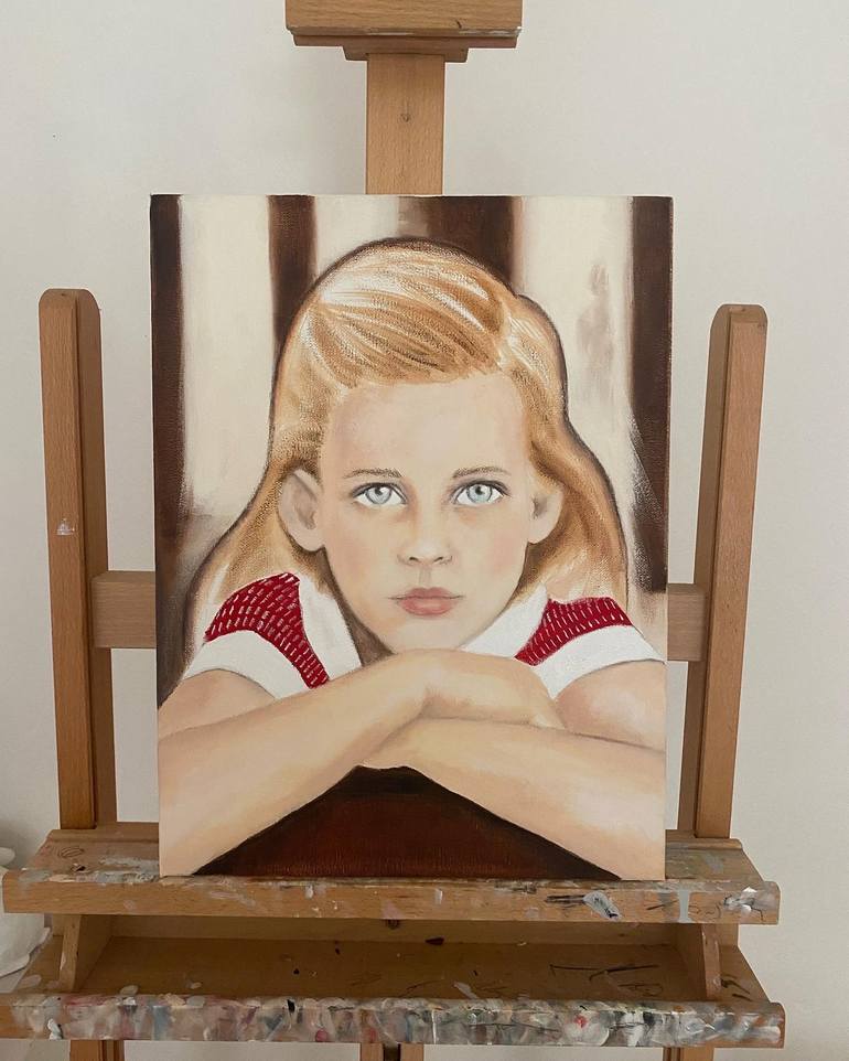 Original Fine Art Portrait Painting by Fiona Maclean