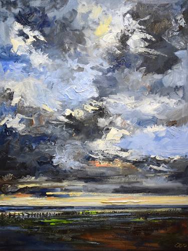 Original Abstract Expressionism Landscape Paintings by Sonja Brussen