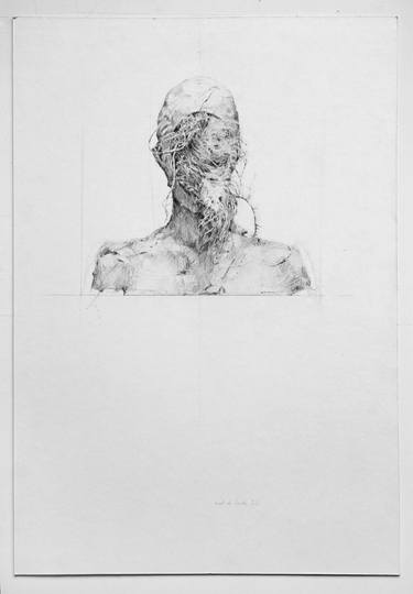 Original Expressionism Portrait Drawings by Joaquin Jara