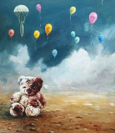 Original Conceptual Children Paintings by A f r i a n i