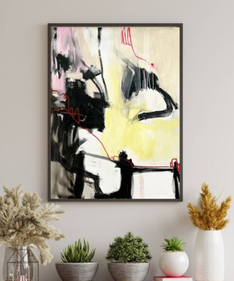 Original Abstract Expressionism Abstract Painting by Mary Elizabeth Marvin