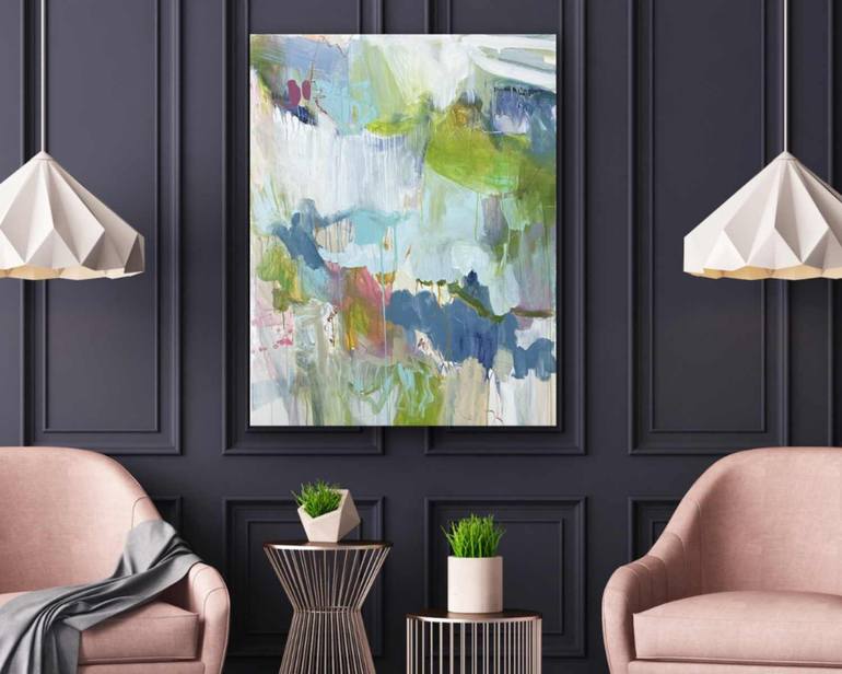 Original Abstract Expressionism Abstract Painting by Mary Elizabeth Marvin