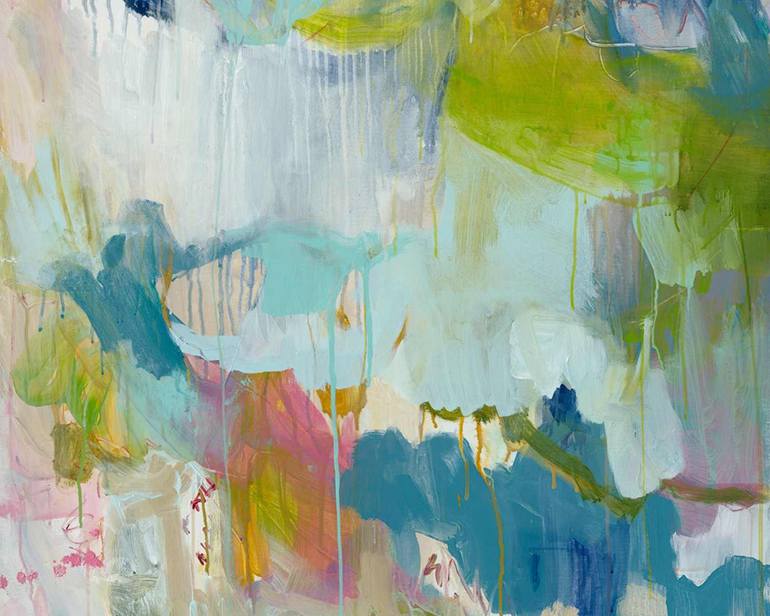 Original Abstract Expressionism Abstract Painting by Mary Elizabeth Marvin